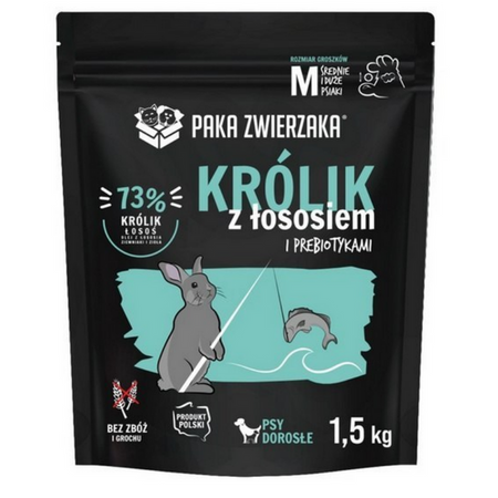 Paka Zwierzaka Seventh Heaven królik z łososiem dla psa 1,5 kg