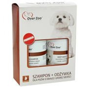 Over zoo szampon+odżywka dla psów o jasnej sierści 2x250 ml