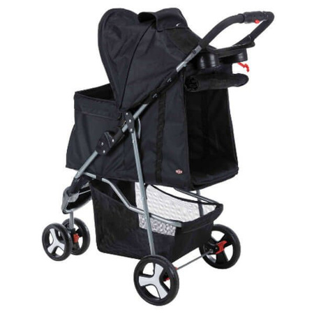 Wózek dla zwierząt, 47 × 100 × 80 cm, czarny