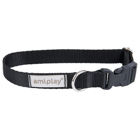 amiplay Samba czarna obroża regulowana XS