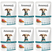 ZESTAW Amanova saszetka dla psa iberyjska wieprzowina 6 x 300 g