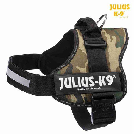 Szelki Julius-K9® , 3/XL: 82–116 cm/50mm, kamuflaż