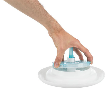 Automatyczne poidło Bubble Stream , 3 l, niebiesko/białe