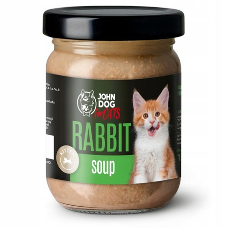 John Dog for Cats królik w sosie zupa dla kociąt 100 g