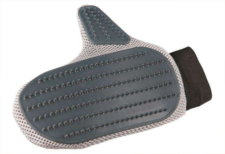 RĘKAWICA DO WYCZESYWANIA SIERŚCI Z RZEPAMI (GUMOWE KOŃCÓWKI), 18×24 cm