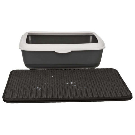 Mata pod kuwety z sitem, EVA, 35 × 45 cm, szara