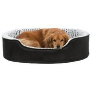 Legowisko ortopedyczne dla psa Lino , 110 × 92 cm, czarno/szare