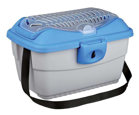 Box transportowy Midi-Capri, 40 × 22 × 30 cm, jasnoszary/zielony, do 2 kg