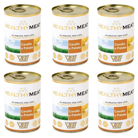 ZESTAW Healthy Meat Pies Mono Konina i ziemniak puszka 6 x 400g