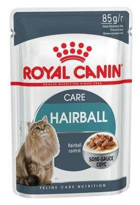 Royal canin hairball care w sosie karma mokra w sosie dla kotów dorosłych, eliminacja kul włosowych saszetka 85g
