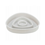 Slow Feeding, miska, dla kota, szara, plastik/TPR, 0,35 l/15×15 cm, spowalniająca jedzenie