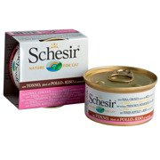 C&B, karma mokra, dla kotów, tuńczyk z kurczakiem w bulionie, 85 g, puszka