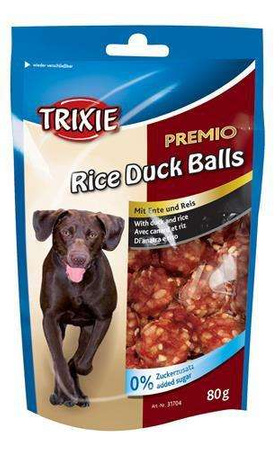 Przysmaki dla psa -kuleczki z kaczką i ryżem PREMIO , 80 g