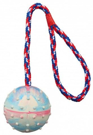 Piłki z gumy naturalnej na sznurku, 24 szt. śr. 6 cm/30 cm