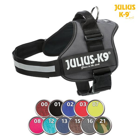 Szelki Julius-K9® Pure, Mini/M: 51–67 cm/22 mm, niebieskie