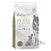 Karma dla psa Eden Puppy Cuisine rozmiar M/L - karma dla szczeniąt i juniorów średnich i dużych ras, łosoś, drób, ryby  2kg, 12 kg
