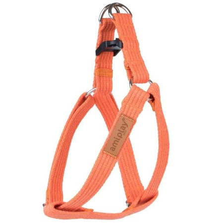 amiplay Eco Cotton szelki regulowane dla psa pomarańczowe L