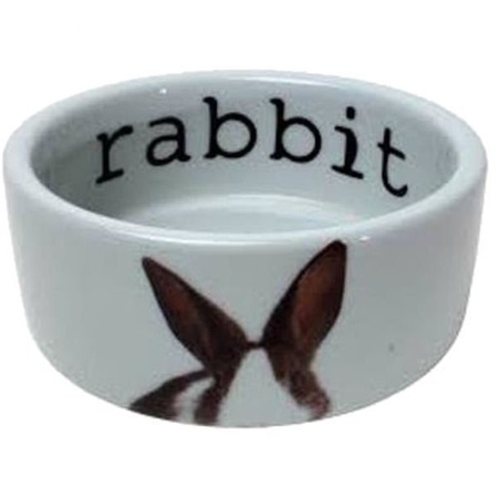 Miseczka porcelanowa z motywem królika 0,25l biała