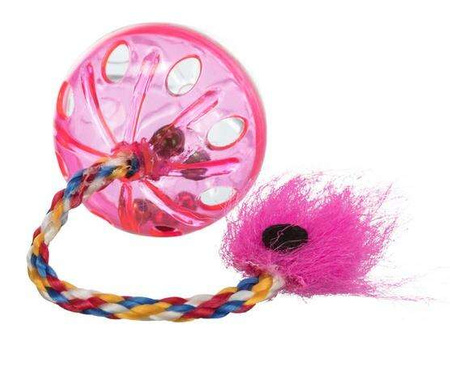 PIŁKA GRZECHOCZĄCA Z PIÓRKIEM 2szt.