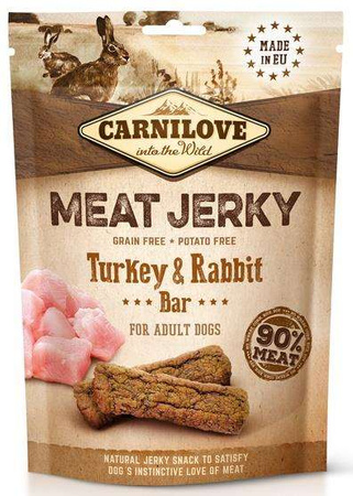 Carnilove jerky turkey & rabbit fillet 100g