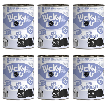 ZESTAW Lucky Lou Lifestage Sterilized drób 6 x 400 g