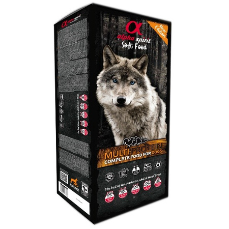 Alpha Spirit Multiprotein karma miękka dla psów 9 kg