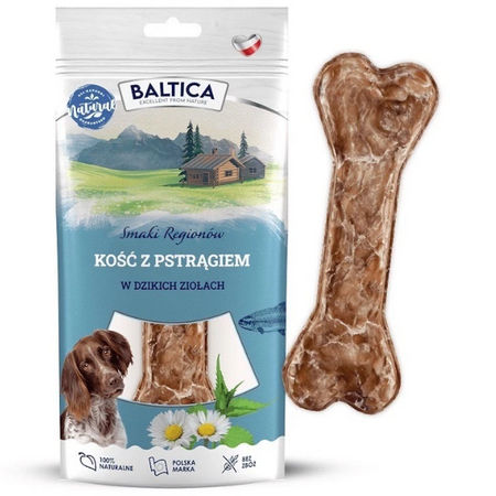 Baltica Przysmaki Regionów Kość do żucia Pstrąg w dzikich ziołach 1 szt