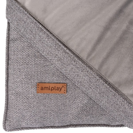 amiplay Siena mata prostokątna dla psa szara L