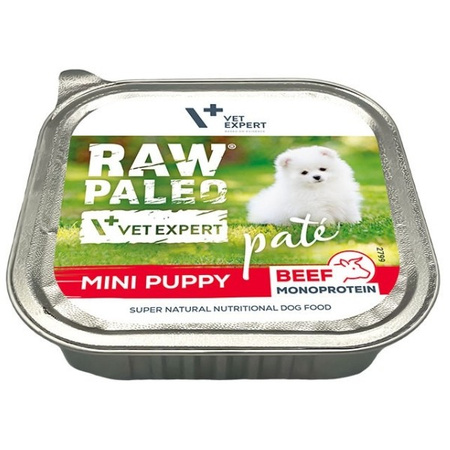 Vet Expert Raw Paleo Pate Mini Puppy wołowina 150 g
