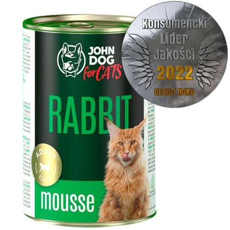 John Dog for Cats królik mus 400 g