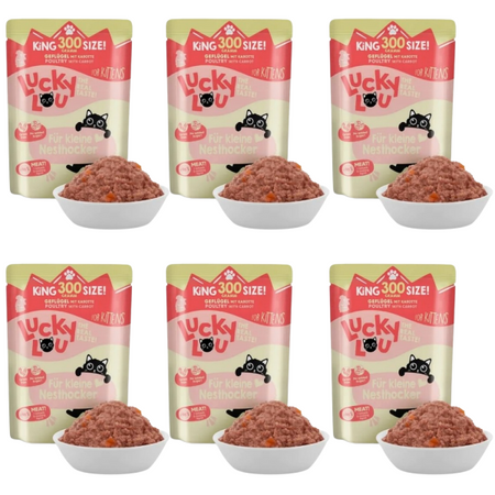 ZESTAW Lucky Lou Lifestage Adult Drób saszetka 6 x 300 g