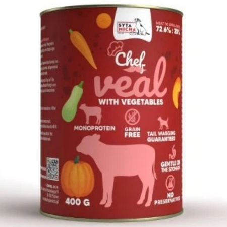 Syta Micha Chef Cielęcina z warzywami, 400 g