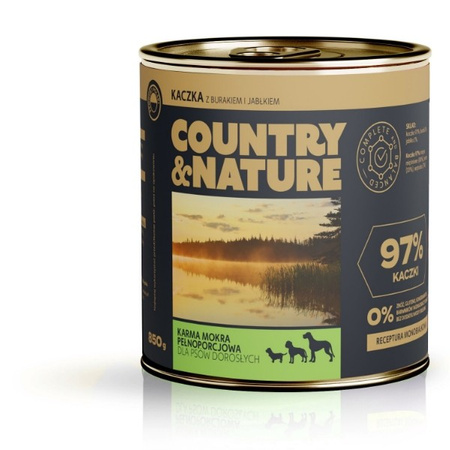 Country&Nature kaczka z burakiem i jabłkiem 850 g