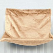 Legowisko dla kota na kaloryfer, beż 48 × 26 × 30 cm