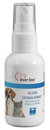 Over zoo silver derma spray odbudowa naskórka dla psa i kota 50 ml