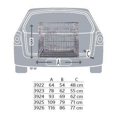 KLATKA DO TRANSPORTU 64/54/48cm