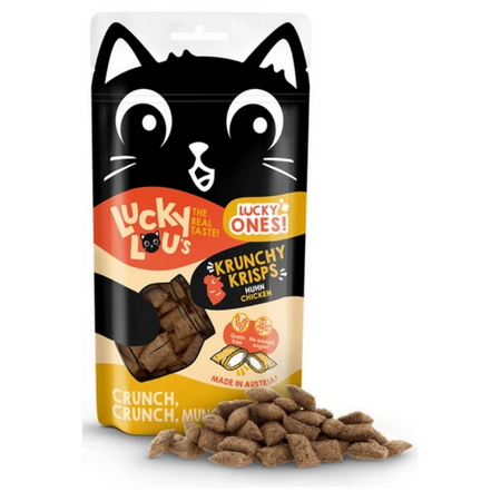 Lucky Lou Lucky Ones Krunchy Krisps Kurczak dla kota 60g