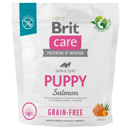 Karma sucha dla psów szczeniaków Brit Care grain free puppy łosoś1kg