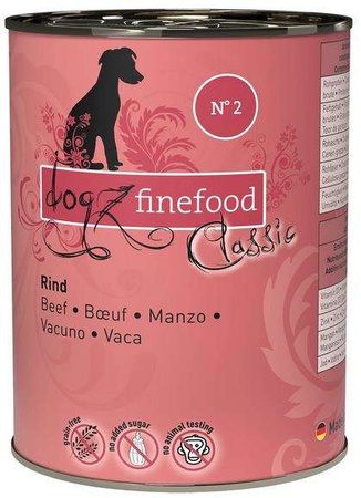 Dogz finefood n. 02 wołowina 400 g