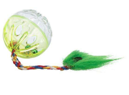 PIŁKA GRZECHOCZĄCA Z PIÓRKIEM 2szt.