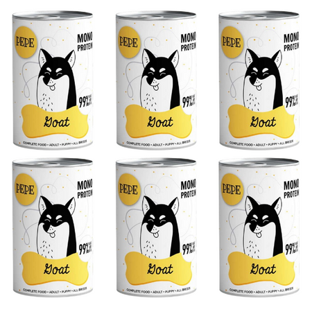 ZESTAW Paka Zwierzaka Pepe koza 6 x 400 g