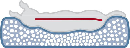 Poduszka Outbag Vital, 90 × 60 cm, ciemnoszara