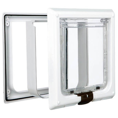 Trixie drzwi wahadłowe z tunelem 4-funkcyjne dla dużego kota, małych psów