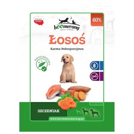 bOOmerang łosoś karma dla szczeniąt 2 kg
