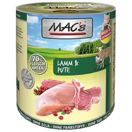 Mac's jagnięcina, indyk 800g