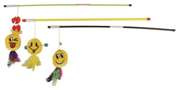 WĘDKA DLA KOTA Z ZABAWKĄ PLUSZOWĄ 50 cm