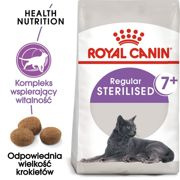 Royal canin sterilised 7+ karma sucha dla kotów dorosłych, od 7 do 12 roku życia, sterylizowanych 3,5kg