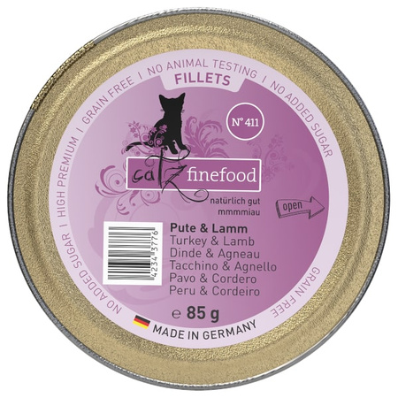 Catz Finefood Filety N. 411 Indyk/Kurczak/Jagnięcina 85 g