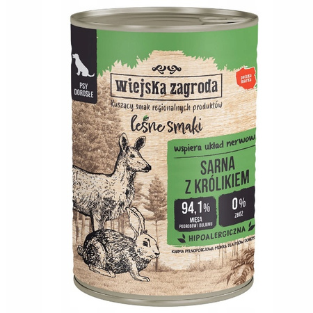 Wiejska Zagroda Leśne smaki Sarna z Królikiem 400 g