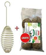 Zolux Zestaw spirala mała na kule tłuszczowe oliwkowa + kule tłuszczowe 6szt